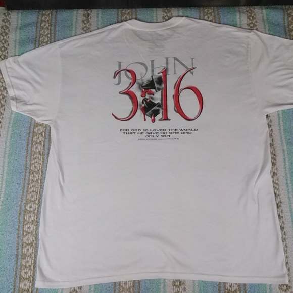 JOHN 3:16 CHRISTIAN OUTFITTERS MENS GRAPHIC TEE SHIRT SIZE XL - Picture 5 of 9